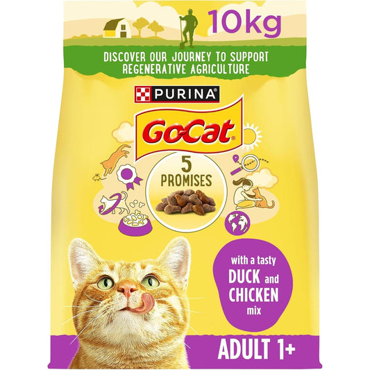 GO-CAT Chicken and Duck Dry Cat Food 10Kg Go-Cat
