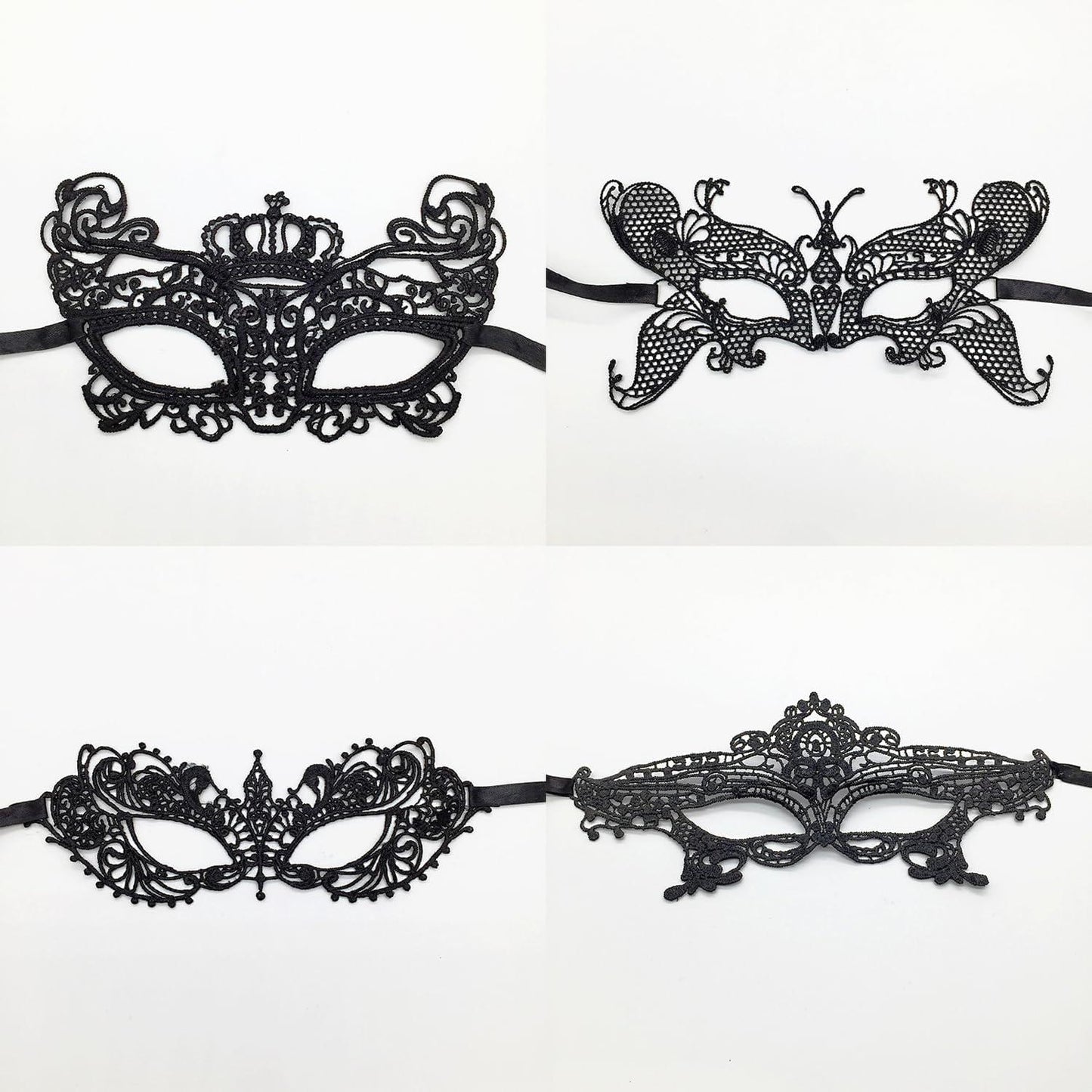 QUETTO Elegant Masquerade Masks Collection Lace Prom Carnival Venetian Half Face Masks Perfect for Masquerade Balls Costume Parties Cosplay Halloween Mardi Gras