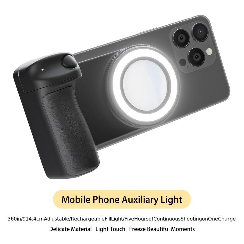 Magnetic Phone Camera Holder 360° Grip – Universal Mobile Bracket Selfie Remote