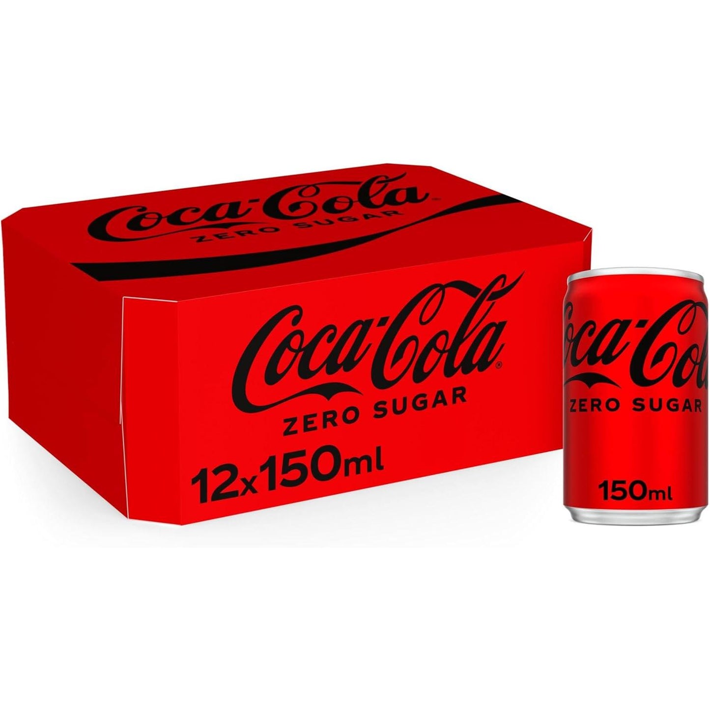 Coca-Cola Zero Sugar 24 x 330ml - Natural Beverage with Plant Extracts & Sweeteners - No Calories - Refreshing Cold Drink