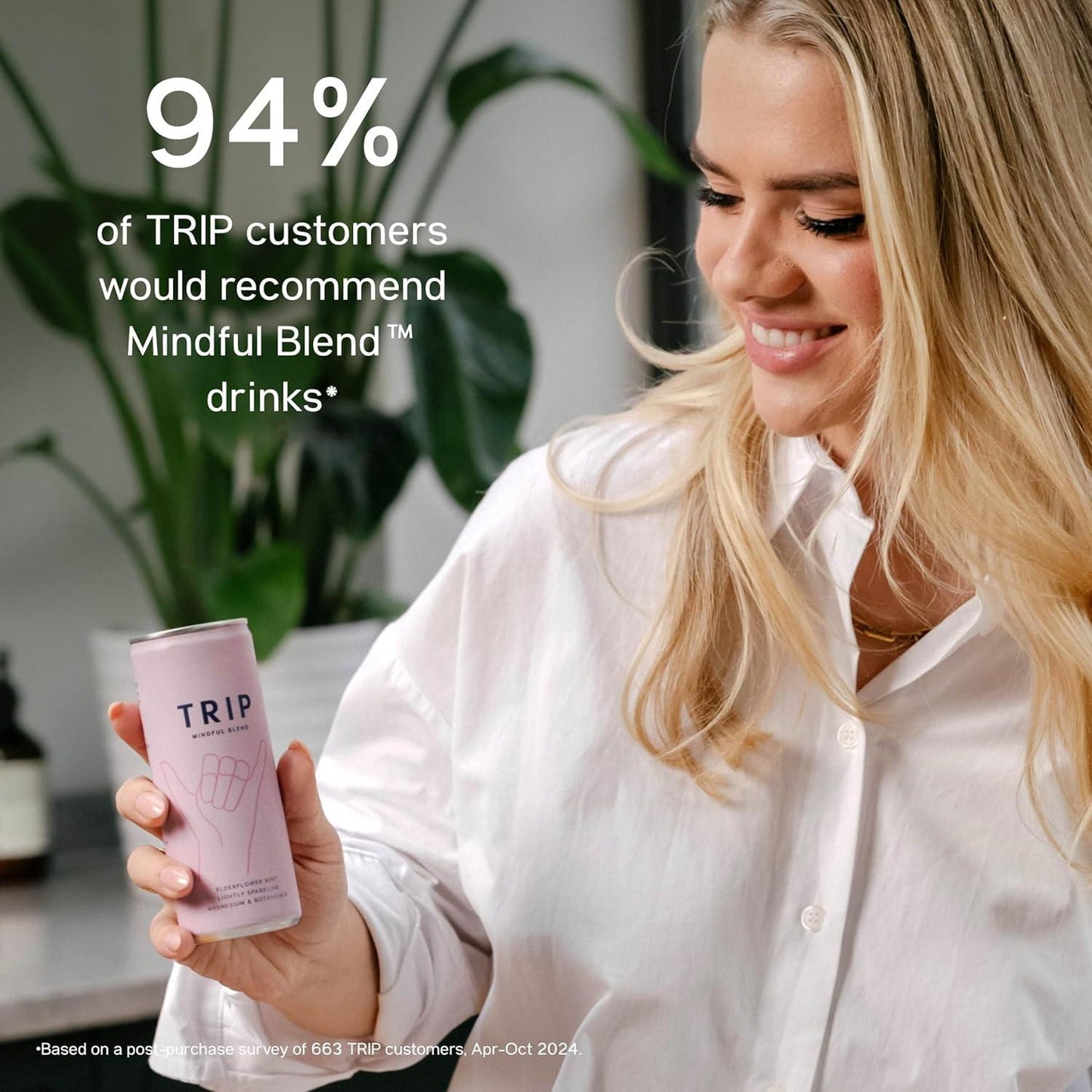 TRIP Mindful Blends Mixed Pack Sparkling Drink 1440MG Magnesium Lion’s Mane Chamomile Lemon Balm Low Calorie Vegan 12 X 250ML Natural Fruit Beverage