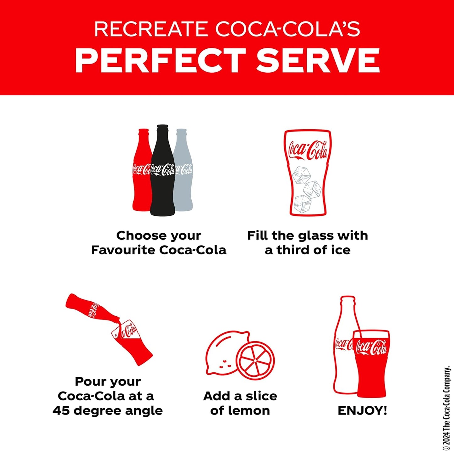 Coca-Cola Zero Sugar 24 x 330ml - Natural Beverage with Plant Extracts & Sweeteners - No Calories - Refreshing Cold Drink