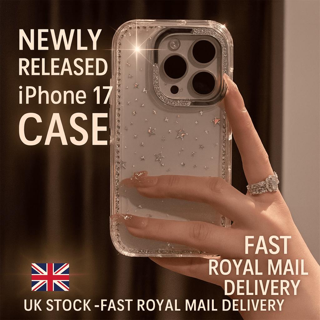 Luxury Rhinestone Fashion iPhone 17 PRO/MAX/AIR Case Magnetic Shockproof Cover