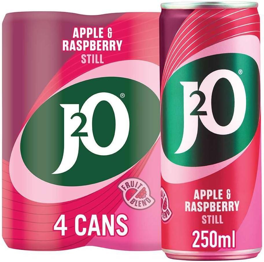 J2O Fruit Juice, Orange and Passion Fruit, 250Ml Cans (Pack of 12)
