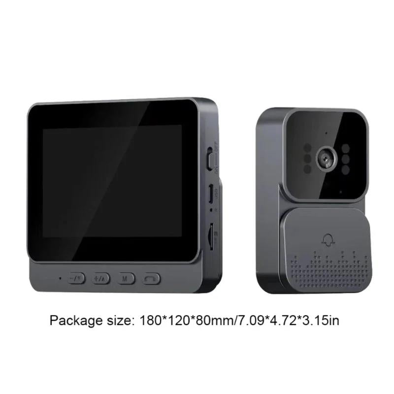 Doorbell Video Intercom Camera Inteligente Wireless by Bell Night Vision 4.3Inch Screen for Security Smart Home Apartment No brand