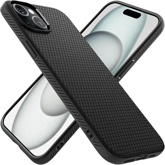Spigen Liquid Air Case Compatible with Iphone 15 - Matte Black