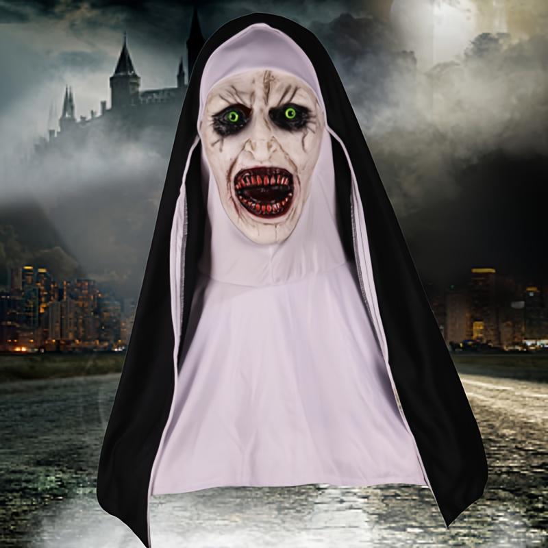 Halloween Scary Nun Costumes Stylish Natural Latex Mask for Fashionable Halloween Outfits from Guangdong China