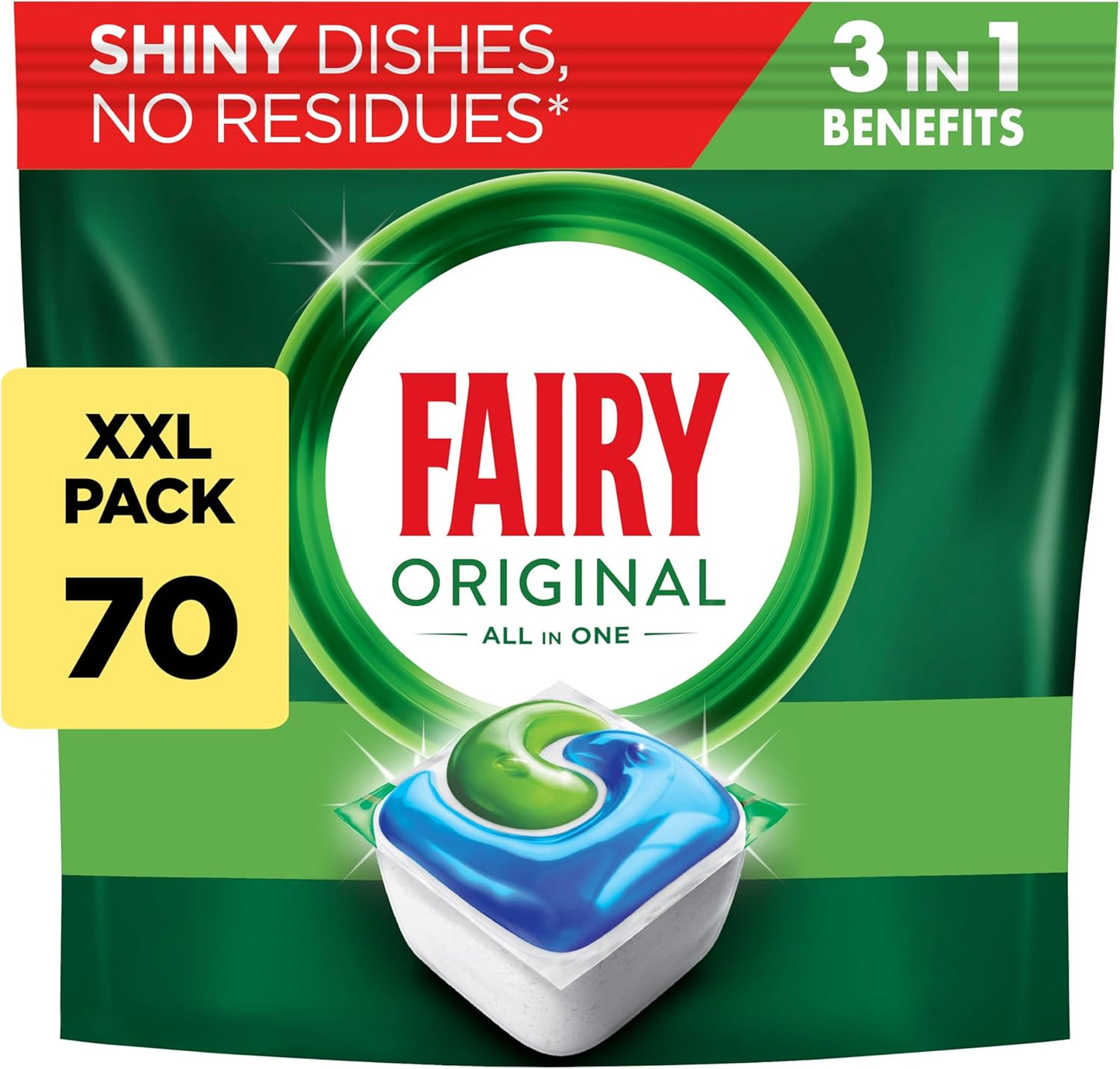 Fairy Original All in One Auto Dishwashing Tablet, 110CT