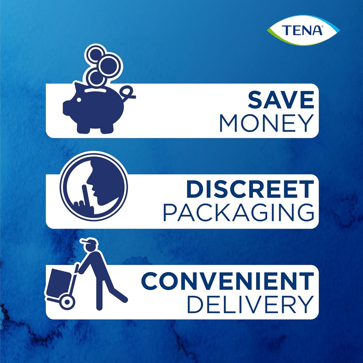 TENA Discreet Extra Plus, 96 Incontinence Pads Individually Wrapped, for Women with Medium to Heavy Bladder Weakness, Incontinence and Unpredictable Leaks, 16 Count (Pack of 6)