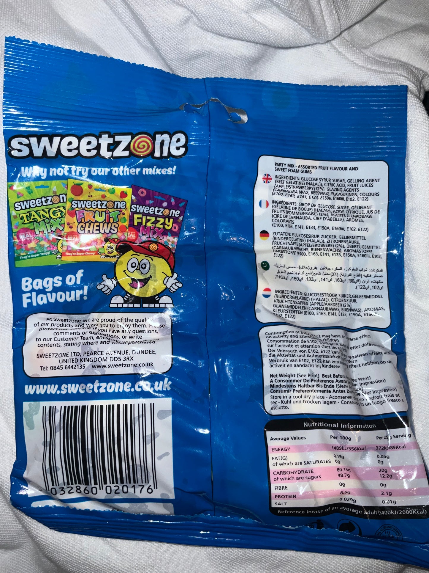 Sweetzone Halal Jelly & Vegan Sweets _Tangy, Party & Fizzy Mixes & Rainbow belts