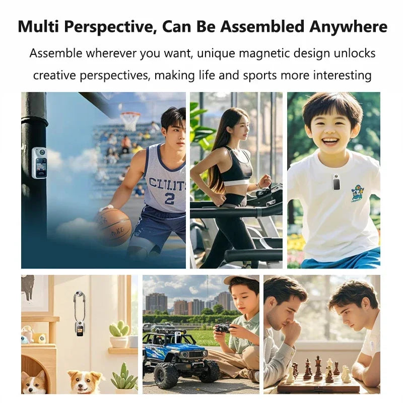 2.7K Thumb Camera Portable Body Pocket Video Audio WiFi Sports Action Camcorder