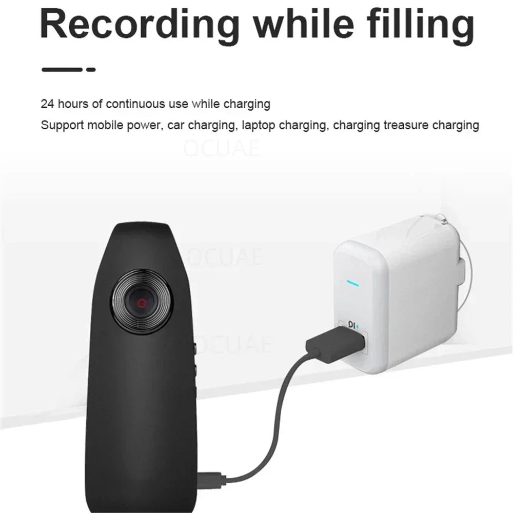Body Camera 1080P Portable Mini Pocket Video Audio Recorder Night Vision Camcorder