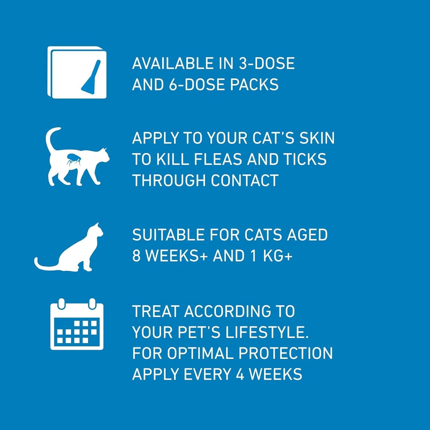 Frontline Spot On Flea & Tick Treatment for Large Dogs 20-40Kg 3 Pipettes Kills Fleas Ticks within 24 & 48 Hours Easy Application Monthly Protection