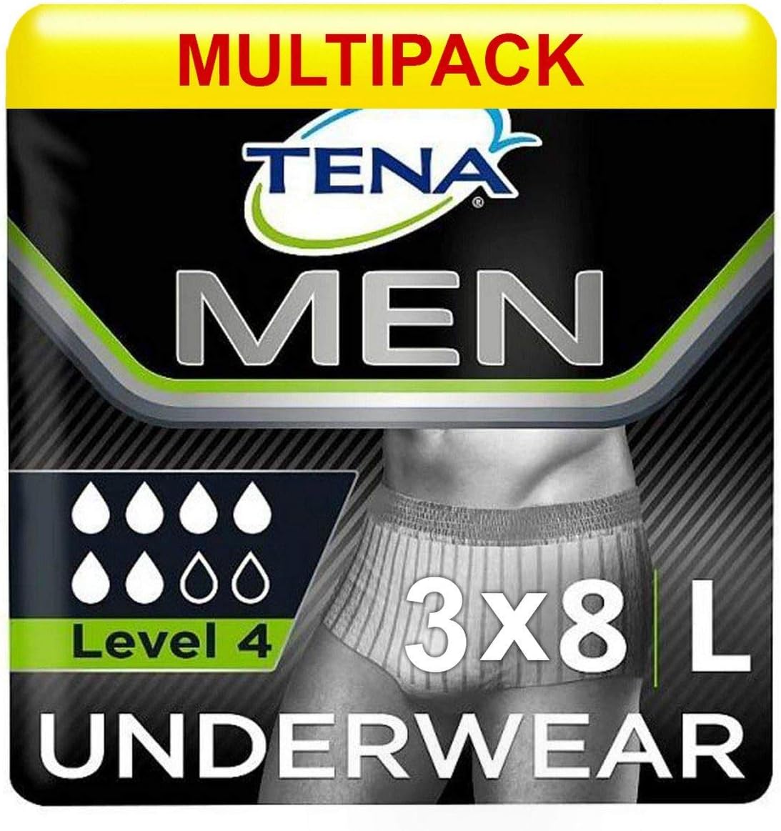 TENA Discreet Extra Plus, 96 Incontinence Pads Individually Wrapped, for Women with Medium to Heavy Bladder Weakness, Incontinence and Unpredictable Leaks, 16 Count (Pack of 6)
