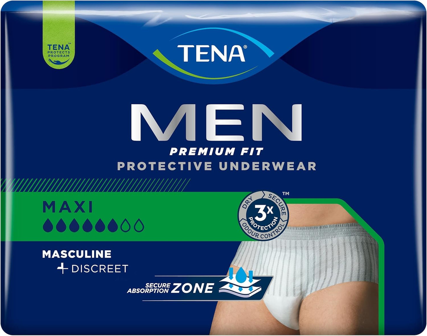 TENA Discreet Extra Plus, 96 Incontinence Pads Individually Wrapped, for Women with Medium to Heavy Bladder Weakness, Incontinence and Unpredictable Leaks, 16 Count (Pack of 6)