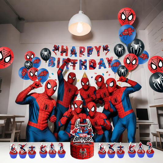 Spider-Man 32pcs Kids Birthday Theme Party Balloons Decorations Boys Girls