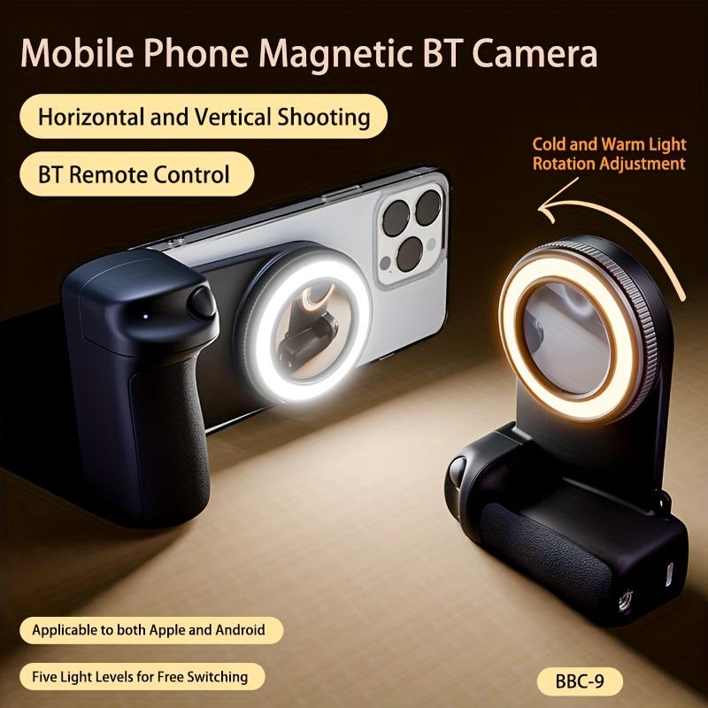 Magnetic Phone Camera Holder 360° Grip – Universal Mobile Bracket Selfie Remote