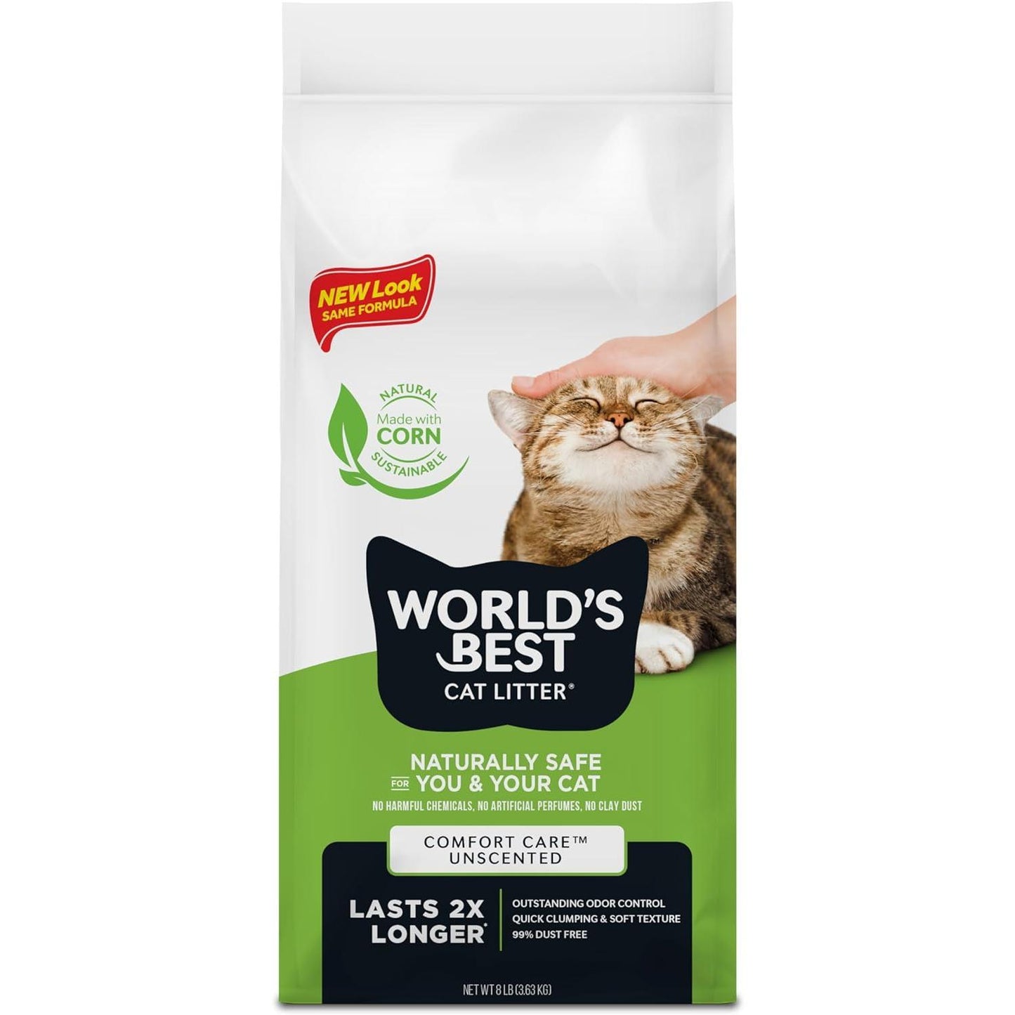 World'S Best Cat Litter 28Lb Original Comfort Care Unscented, 12.7 Kg Worlds Best Cat Litter