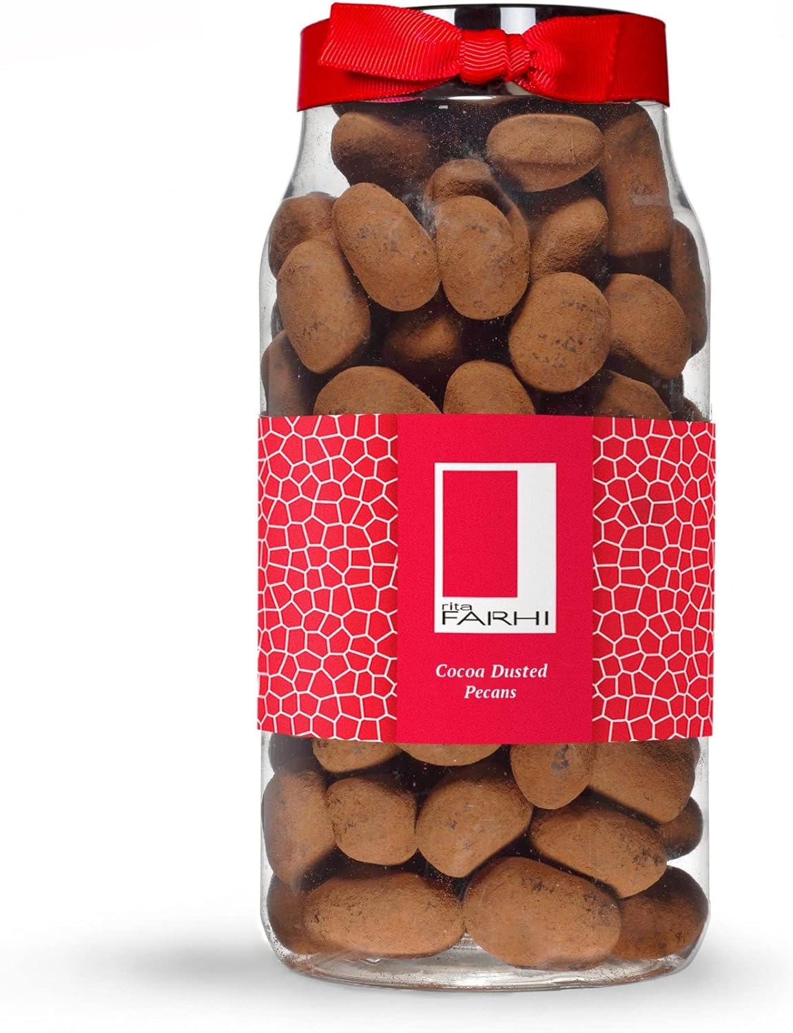 Rita Farhi Milk Chocolate Coated Pistachios in a Luxury Gift Jar 780G - New Palm Oil Free Recipe