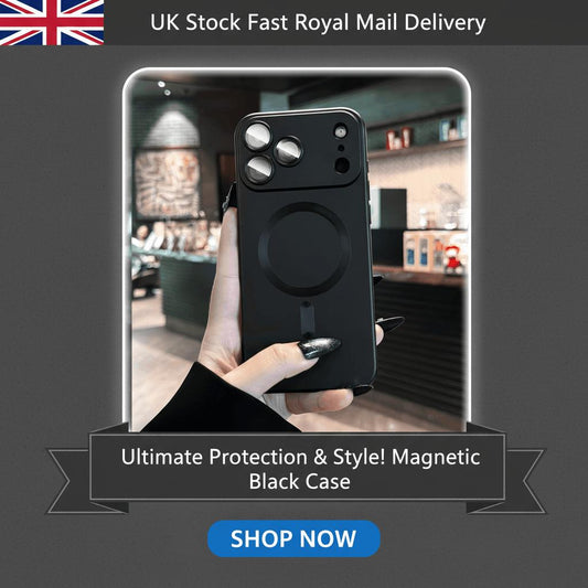 Fashion  iPhone 17 PRO/AIR/PRO MAX Case Black Magnetic Shockproof Cover