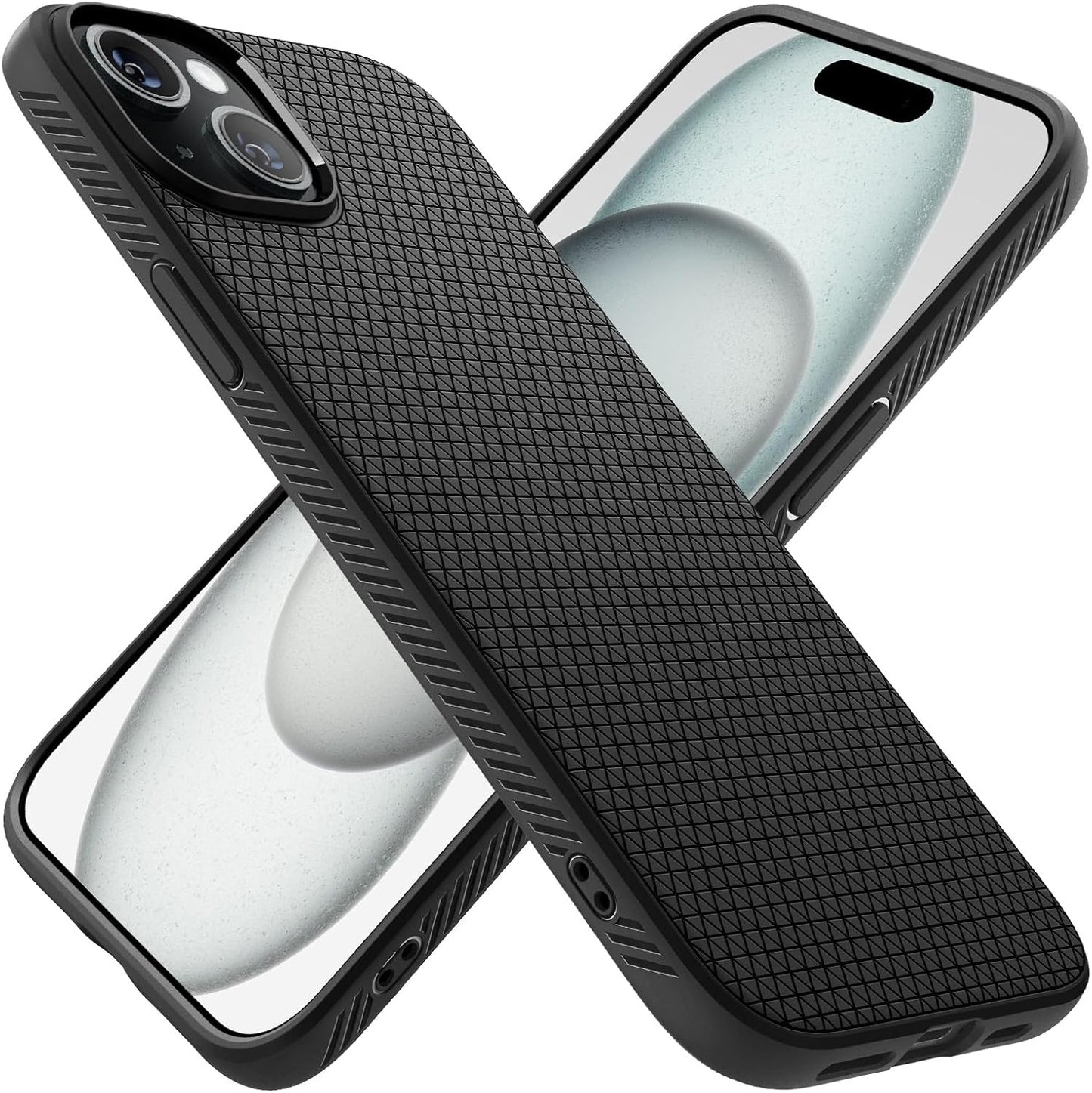 Spigen Liquid Air Case Compatible with Iphone 15 - Matte Black