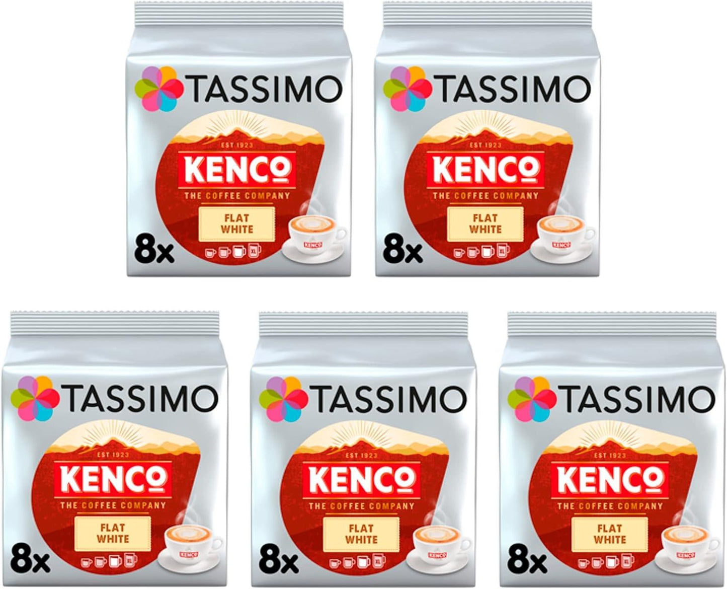 Tassimo Kenco Americano Grande XL Coffee Pods X16 (Pack of 5, Total 80 Drinks)