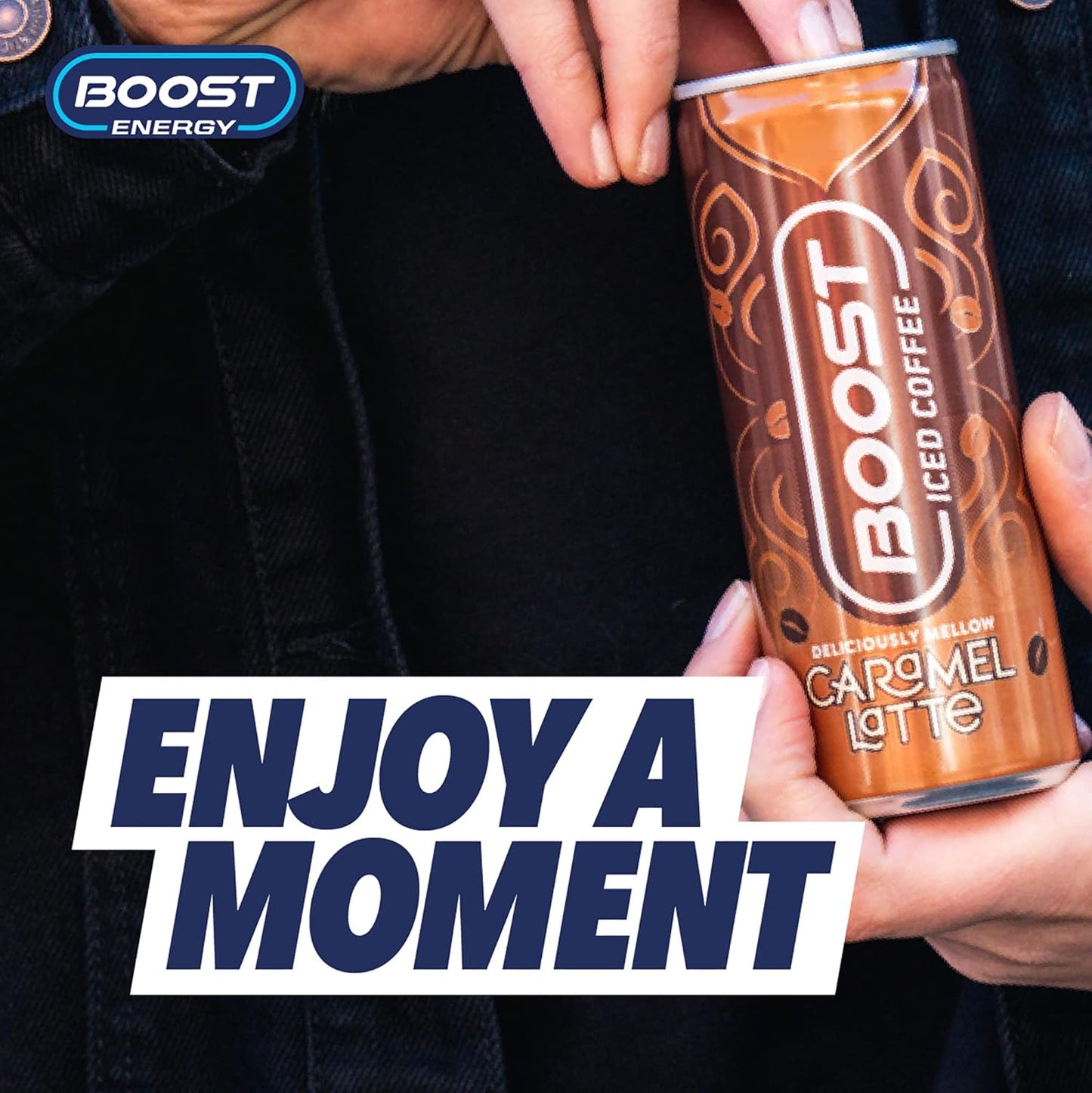 Boost Iced Coffee Cans Mocha | 12 Canned Drinks with High Caffeine, Arabica and Robusta Coffee Beans and Milk | Ice Coffee Bulk Drinks | Gluten Free Coffee Chocolate Mocha Drinks Multipack | 12X250Ml