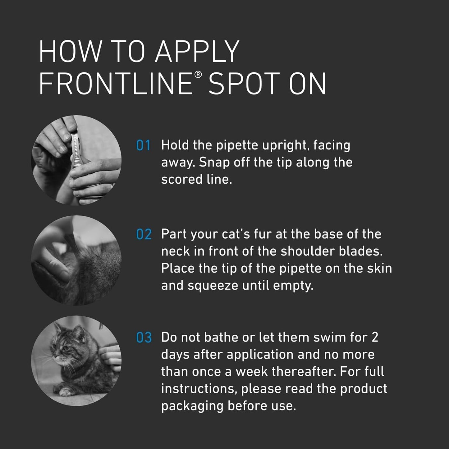 Frontline Spot On Flea & Tick Treatment for Large Dogs 20-40Kg 3 Pipettes Kills Fleas Ticks within 24 & 48 Hours Easy Application Monthly Protection