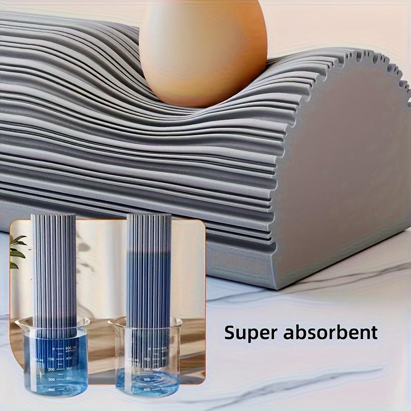 Cleaning Power High Absorbency Sponge Mop Dual Fold Dry Wet Use Durable Handle