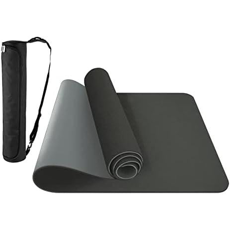 Comfy Mat Yoga Mat – Non-Slip Premium TPE Yoga Mat [Bonus Waterproof Carry Bag] – Eco-Friendly Workout Mat for Pilates, Meditation, Women, Men – Fitness Exercise Mat, 183Cm X 61Cm X 6Mm MOHAJER LTD