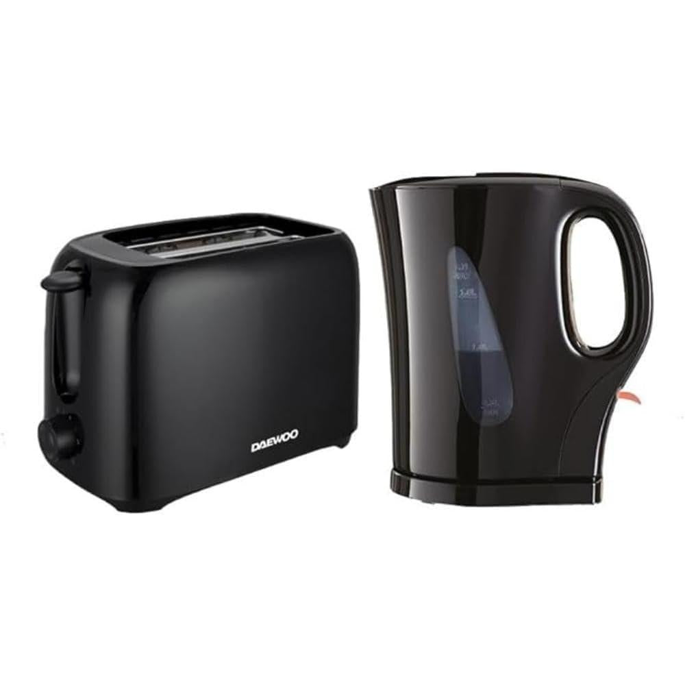 Daewoo Essentials 1.7L Fast Boil Electric Kettle – White Plastic Cordless Jug with Auto Shut-Off & Boil-Dry Protection, Compact, Easy to Use & Clean
