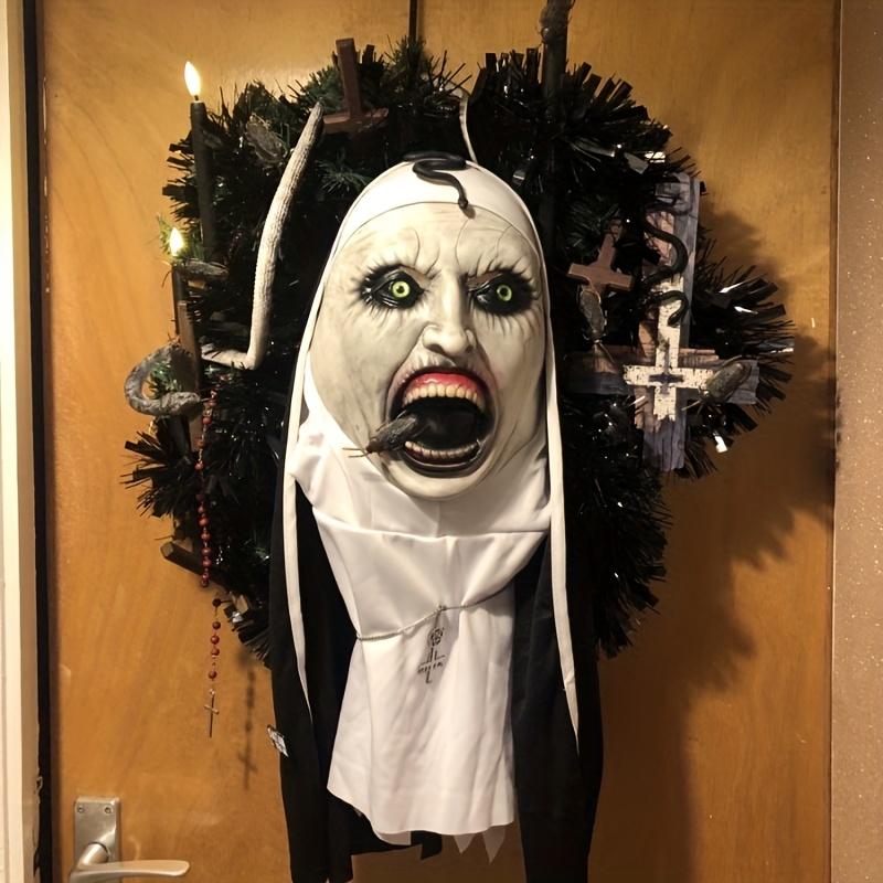 Halloween Scary Nun Costumes Stylish Natural Latex Mask for Fashionable Halloween Outfits from Guangdong China