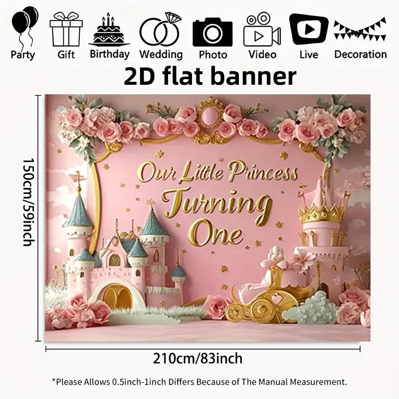 Luxurious Minimalist Princess Castle Design, Thick & Durable Decorative Banner for Living Room/Bedroom/Study/Office/Hallway, Enhances Happiness with Modern Minimalist Style, Wall Decoration, Room Decor, Elegant Pattern, Highqual