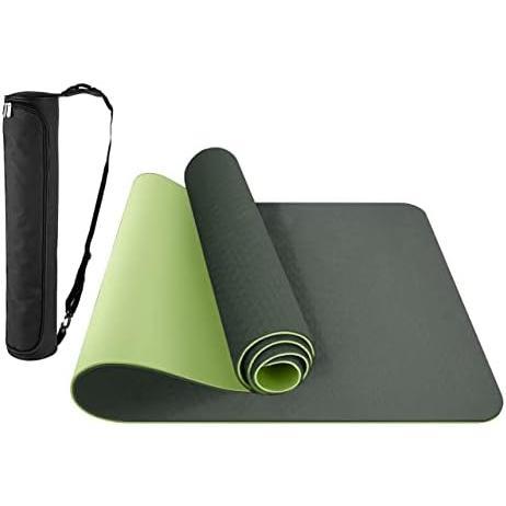 Comfy Mat Yoga Mat – Non-Slip Premium TPE Yoga Mat [Bonus Waterproof Carry Bag] – Eco-Friendly Workout Mat for Pilates, Meditation, Women, Men – Fitness Exercise Mat, 183Cm X 61Cm X 6Mm MOHAJER LTD