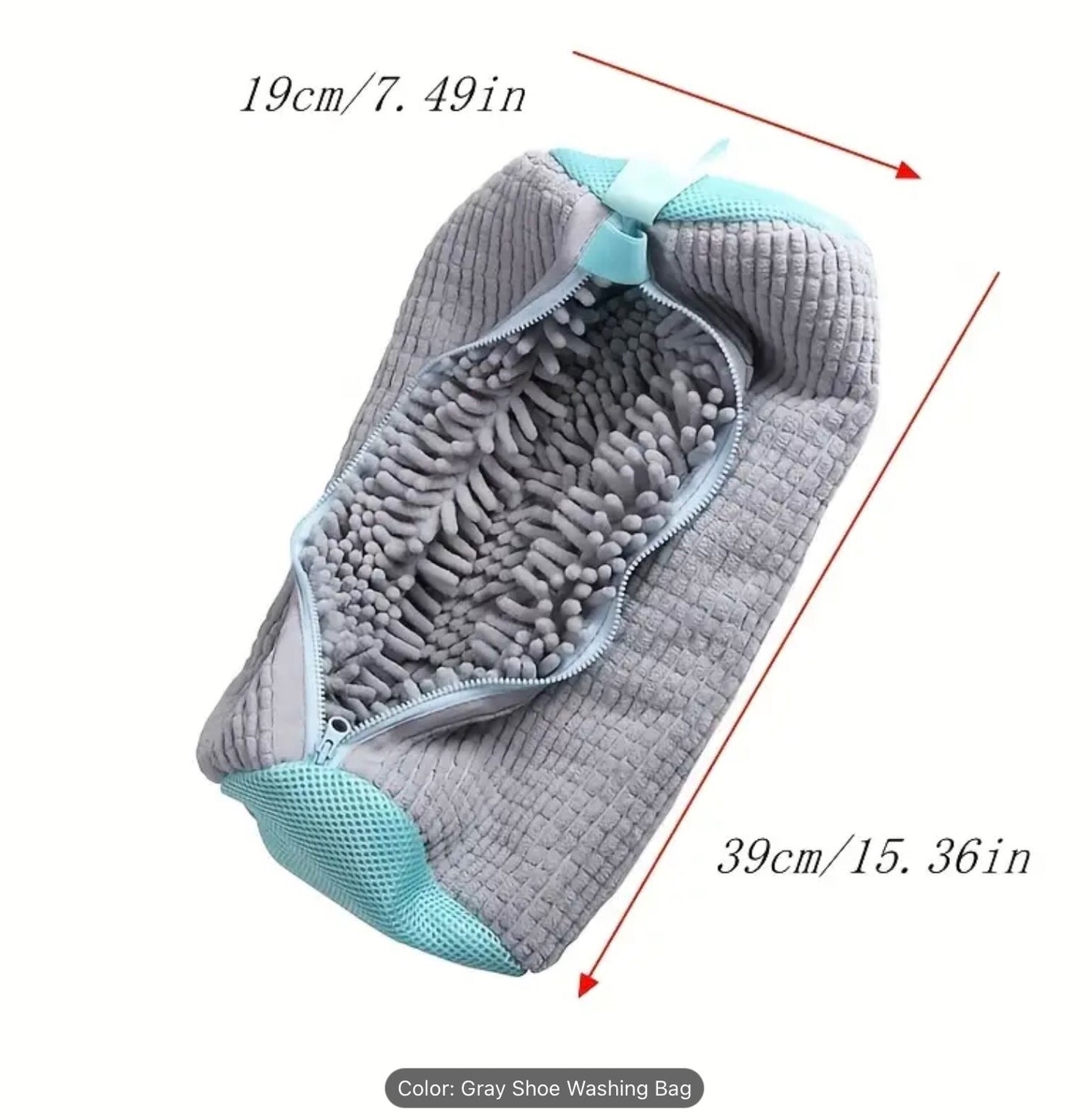 Large Reusable Shoe Washing Bags Thickened Mesh Laundry Zipper Cleaning Machine
