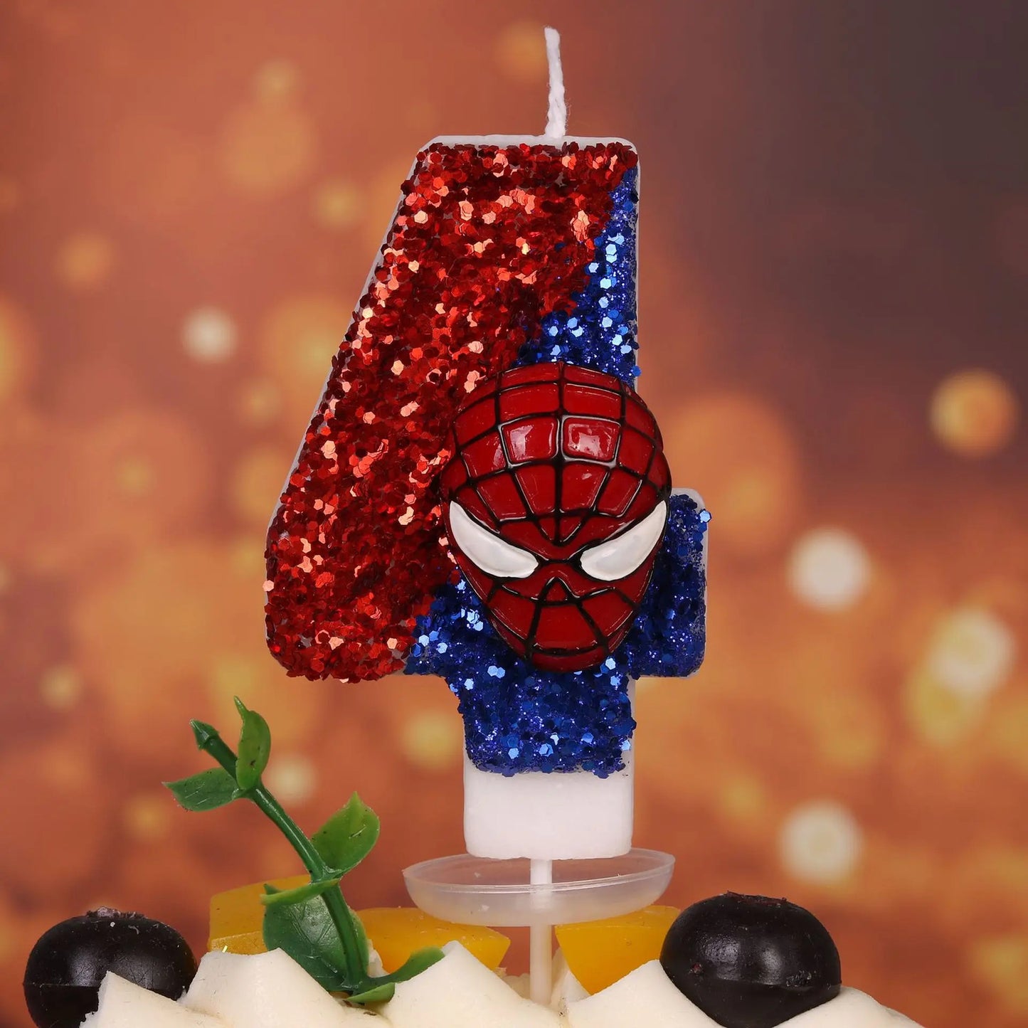 Marvel Spider Man Glitz Birthday Candle Party Cake Decorations Girls Boys Happy