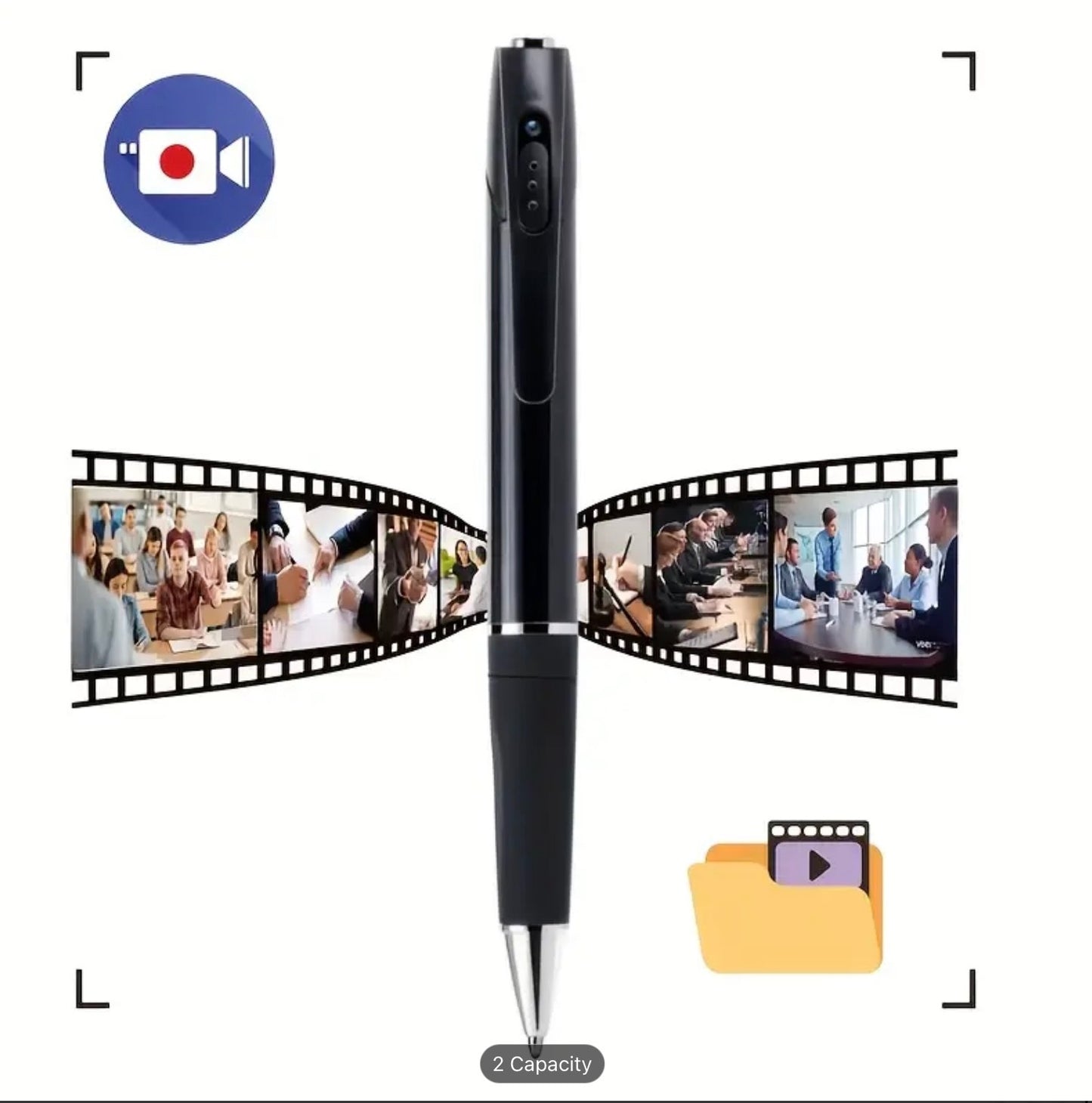Portable Wearable 1080P HD Video Camera Recorder – Rechargeable Battery w/ 32GB or 64GB SD Card