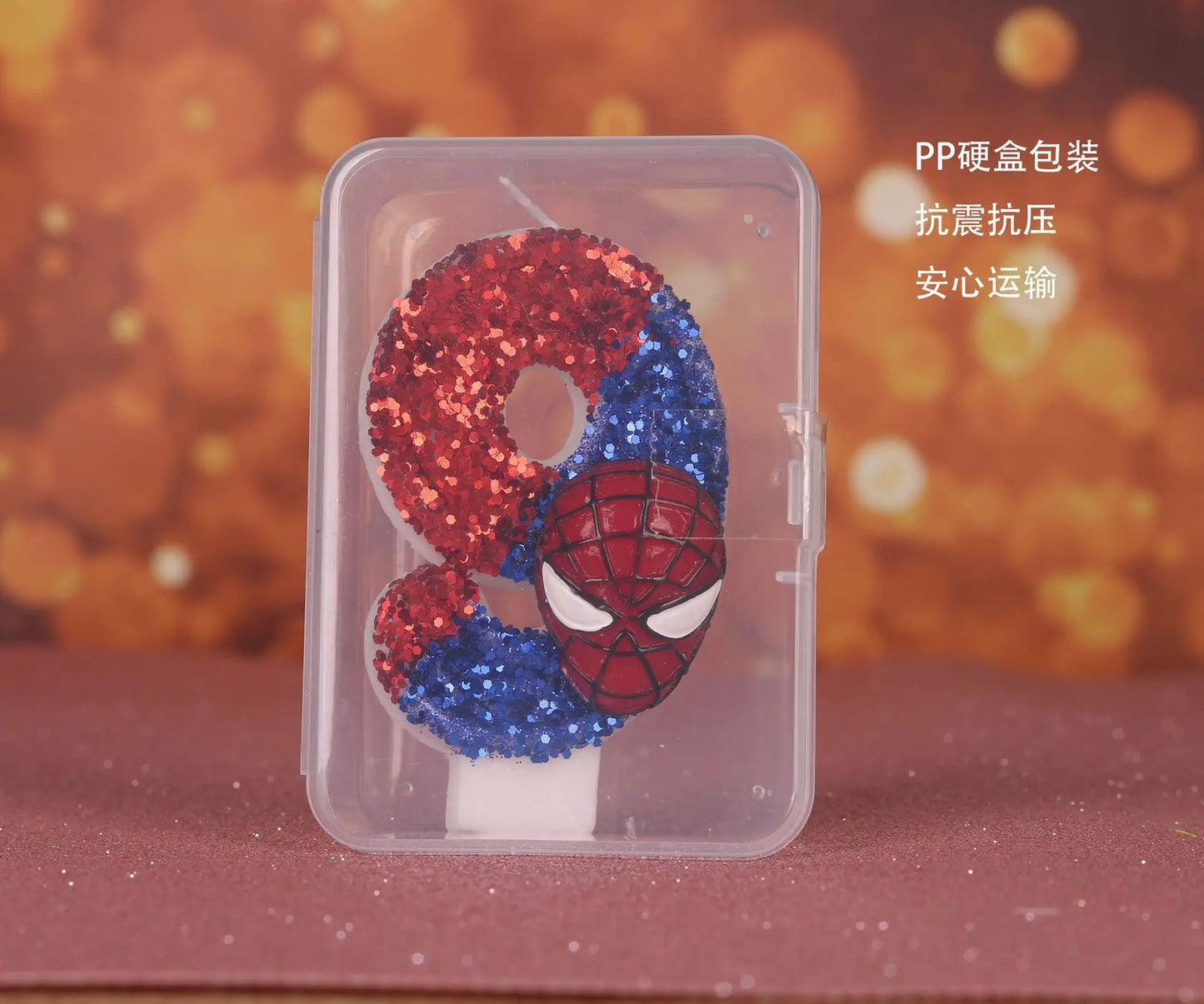 Marvel Spider Man Glitz Birthday Candle Party Cake Decorations Girls Boys Happy