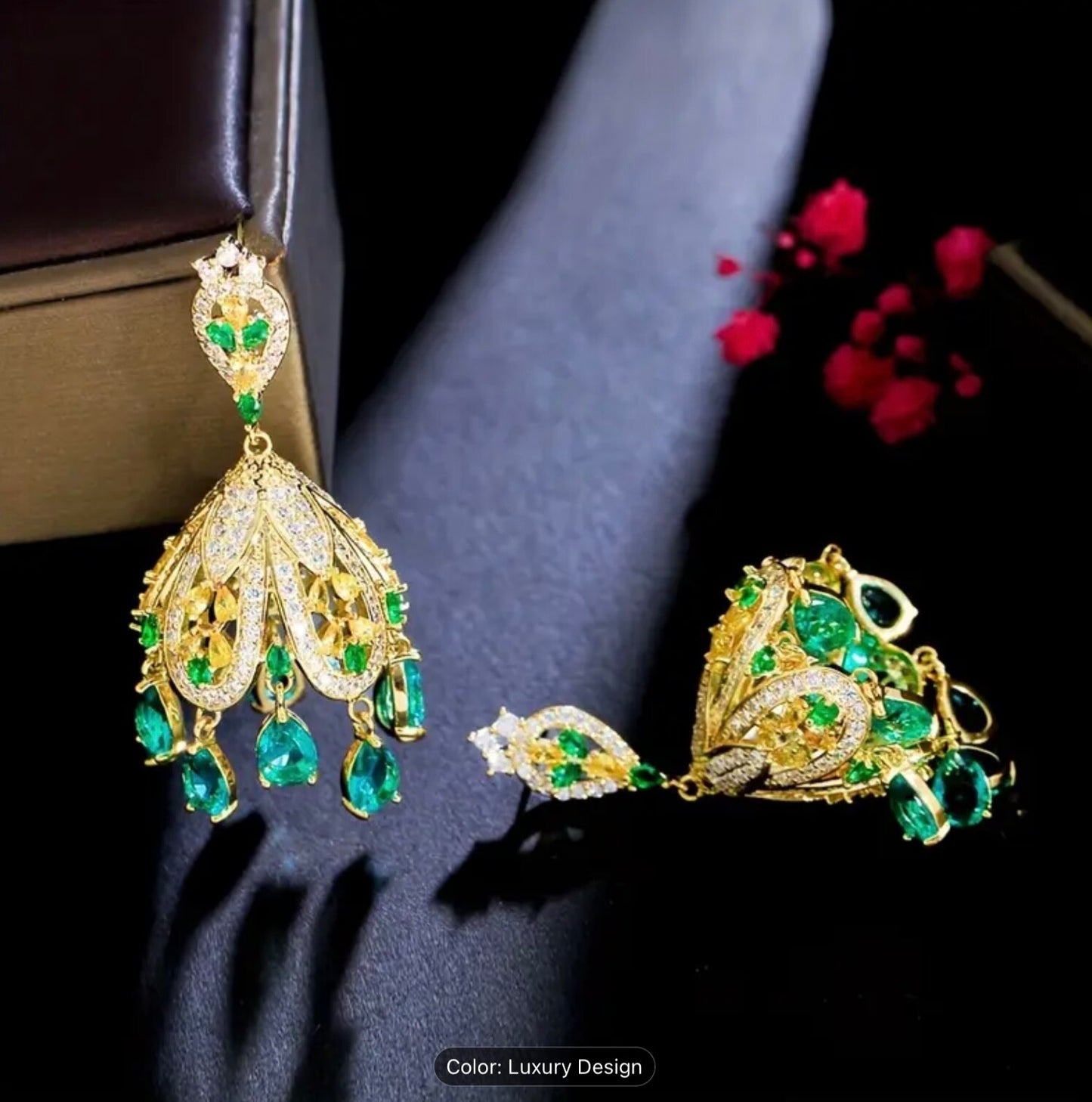 Elegant Earrings Tassel Women Fashion Long Water Drop Zirconia Gift Jewellery