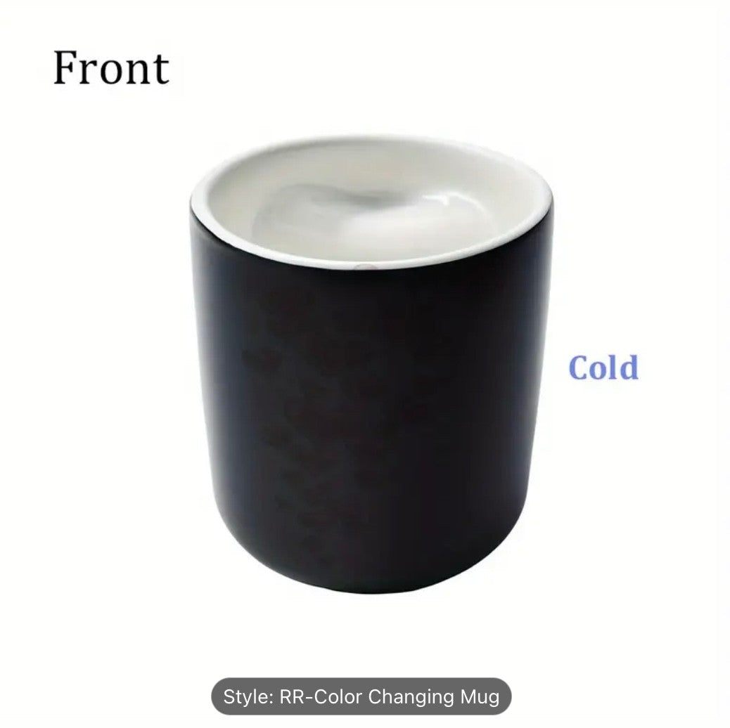 Colour Changing Heat Sensitive Mug Heart Shaped Magic Coffee Novelty Mother Gift