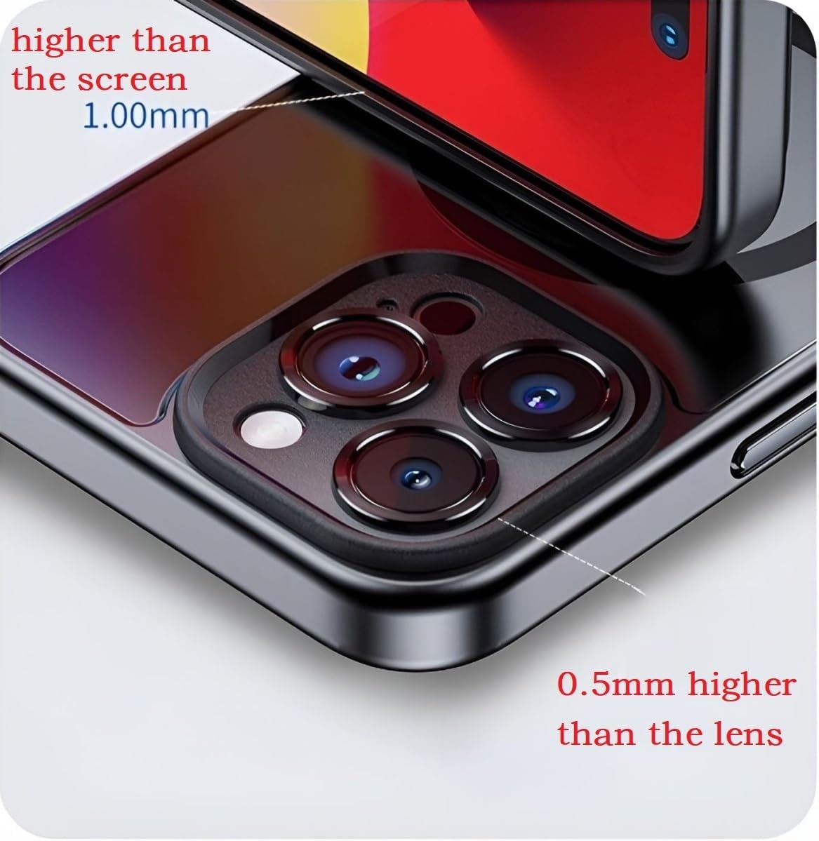 DIY E-Ink Phone 15 Case Silicone Shockproof NFC AI Projection Stylish Screen