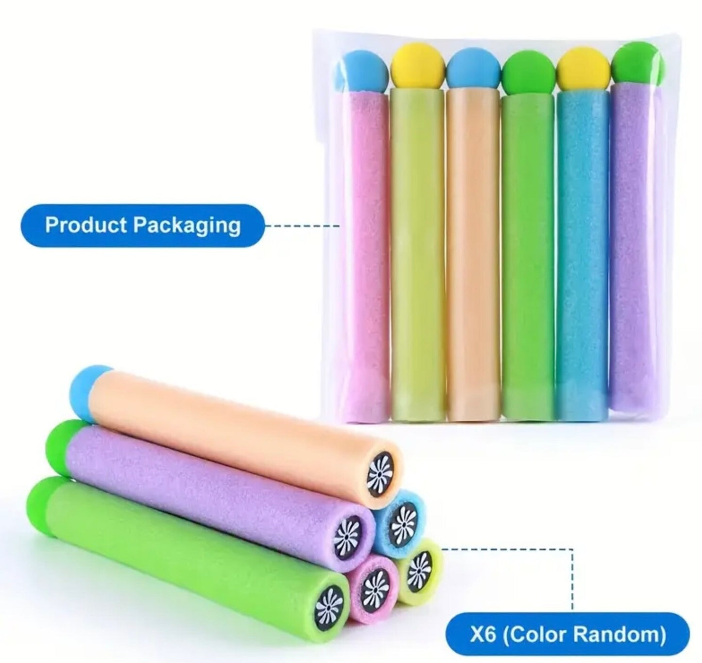 3 Foam Water Gun Blaster Pistol Kids Pack Outdoor Pool 1000 Kids Water Balloons