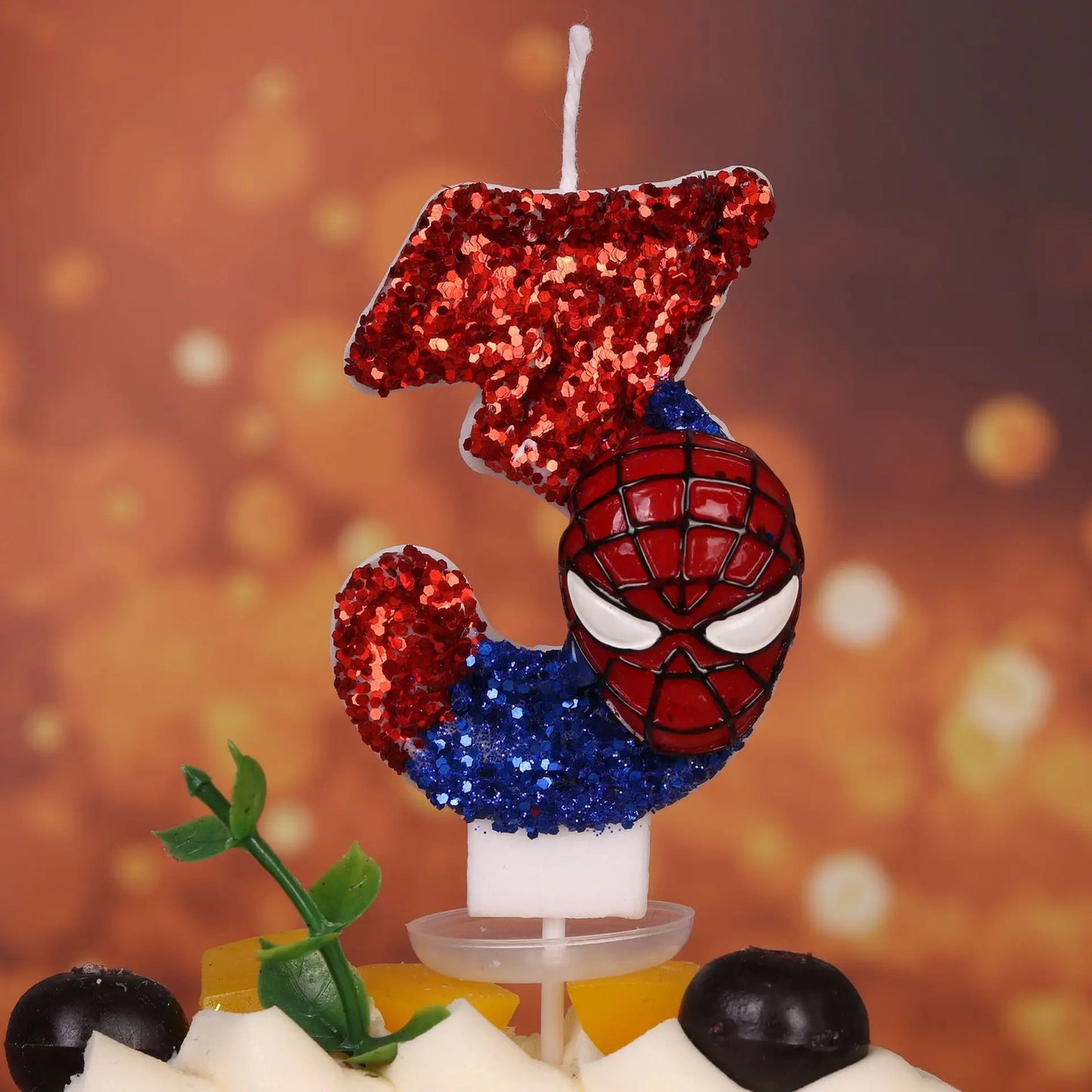 Marvel Spider Man Glitz Birthday Candle Party Cake Decorations Girls Boys Happy