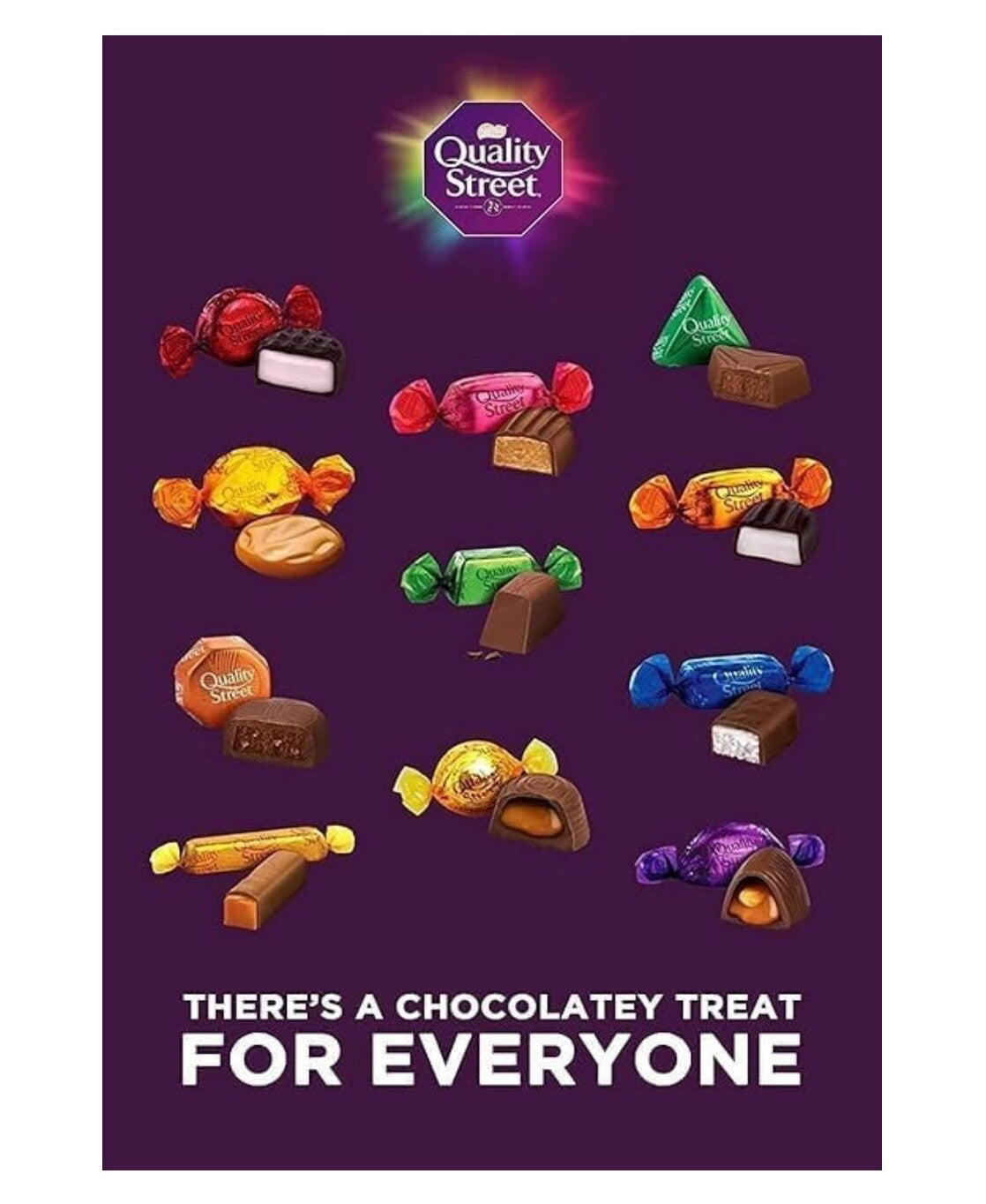 Nestlé Quality Street Chocolates & Toffees 600g Gift Box Tub – Classic Treat!