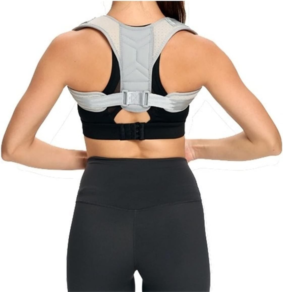 Posture Corrector Back Shoulder Brace Adjustable Belt Lumbar Spine Body Support