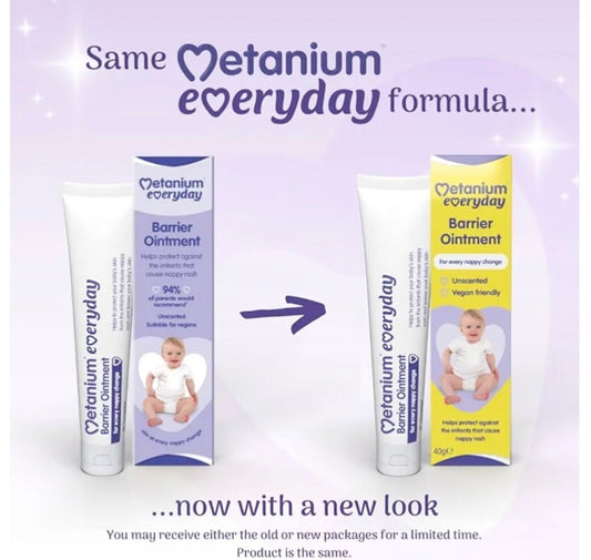 Metanium Everyday Barrier Ointment 40g | Fragrance-Free Nappy Cream-Rash Protect