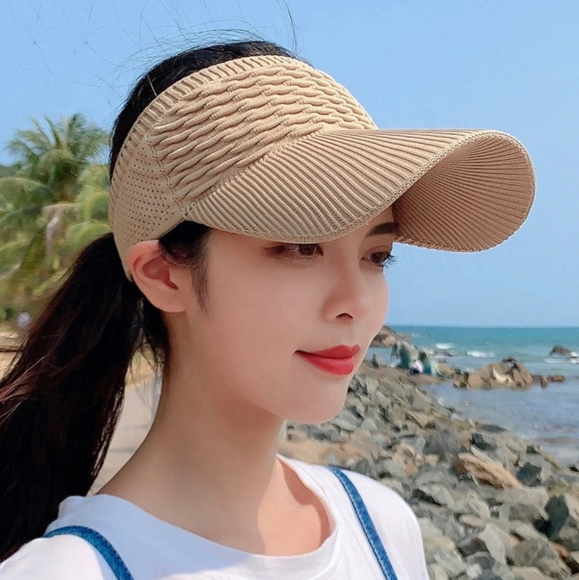 Adjustable Plain Summer Hats Mens Womens Breathable UV Protection Sports Sun Hat