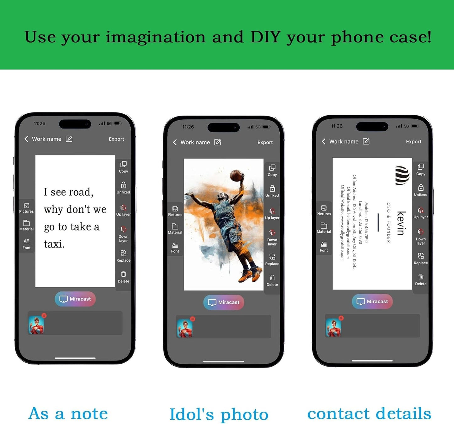 DIY E-Ink Phone 15 Case Silicone Shockproof NFC AI Projection Stylish Screen