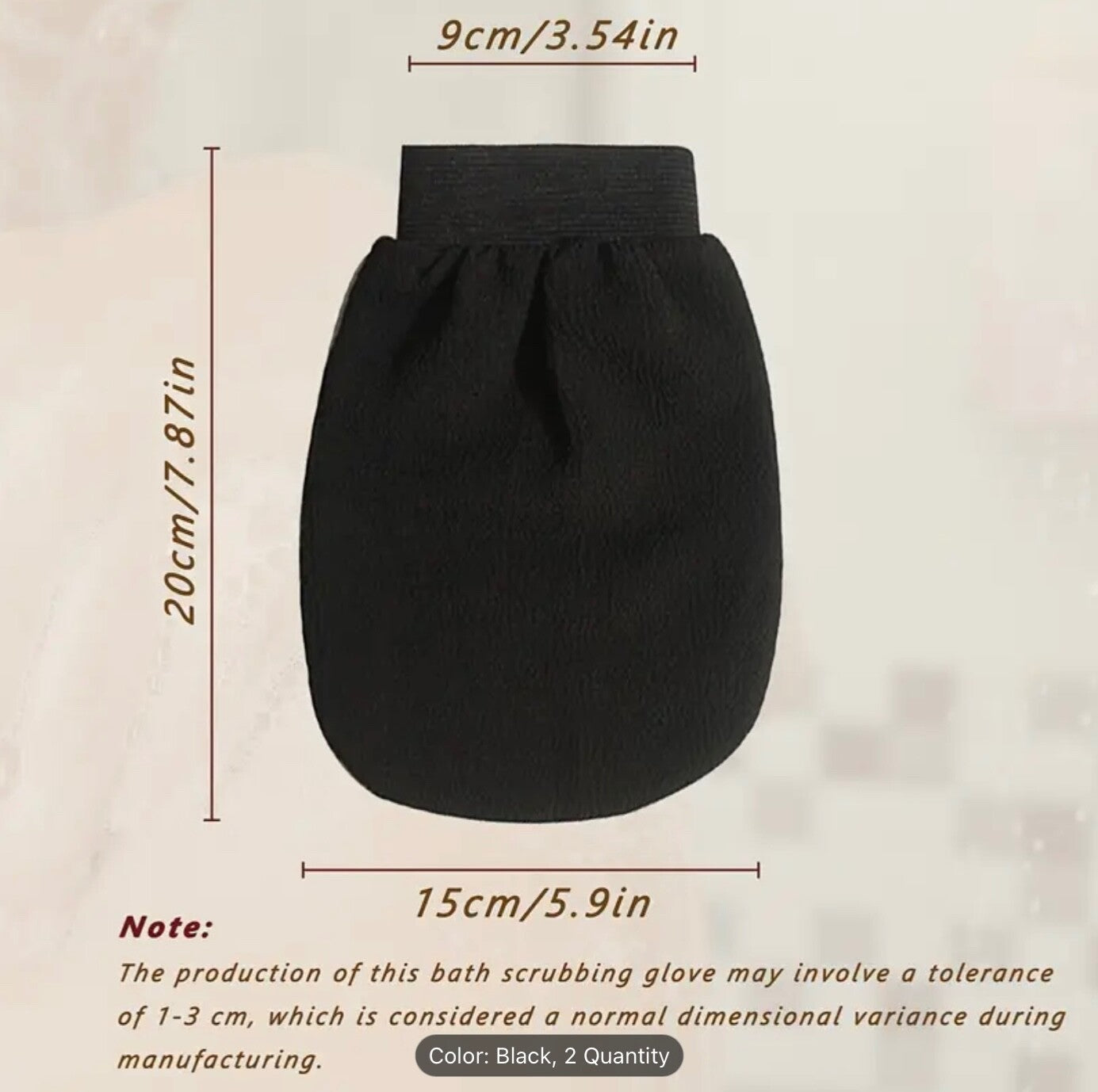 2pcs Double-Sided Exfoliating Bath Gloves 150D Viscose Peeling Mitt Unisex Spa