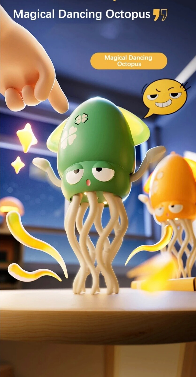 Electric Crawling Octopus Toy Auto-Avoid Smart Music Dancing Robotics Kids Toy